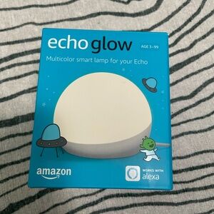 Echo glow Amazon works with Alexa